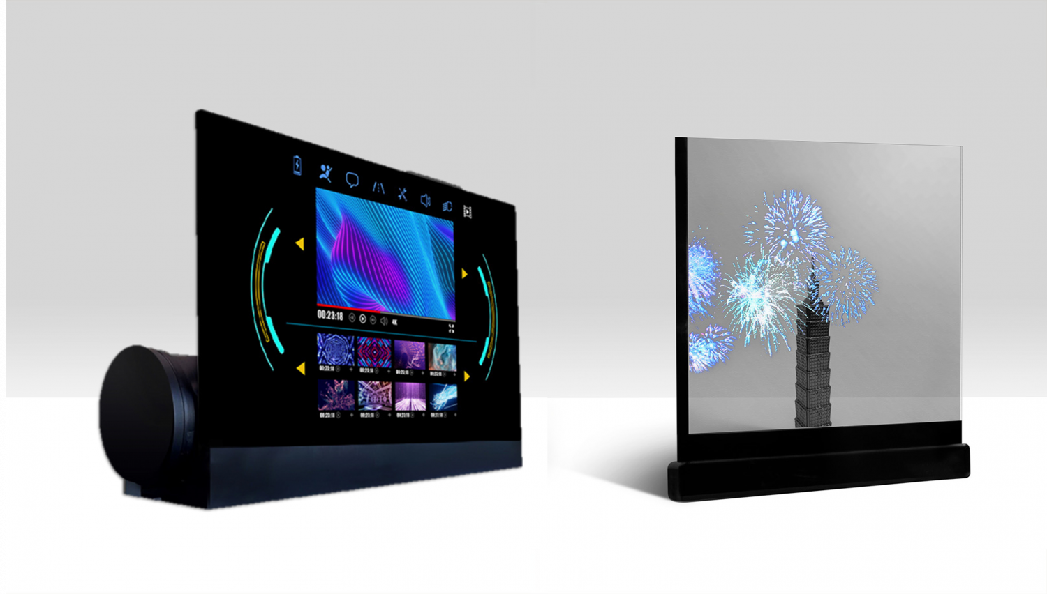 可卷式、折迭性、高透明